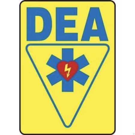 Accuform SAFETY SIGN AED 14 in  X 10 in  FRMFSD575XP FRMFSD575XP